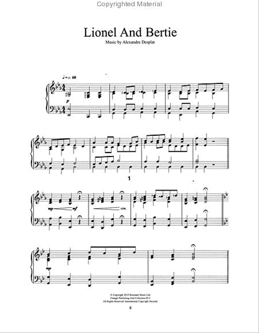 The King's Speech: Music From The Motion Picture Piano Solo scores gallery preview page 2