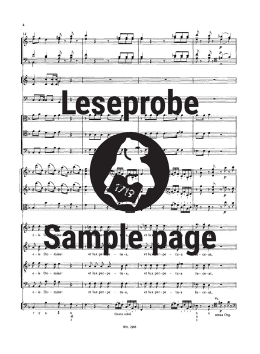 Requiem in D minor K. 626 4-Part scores gallery preview page 5