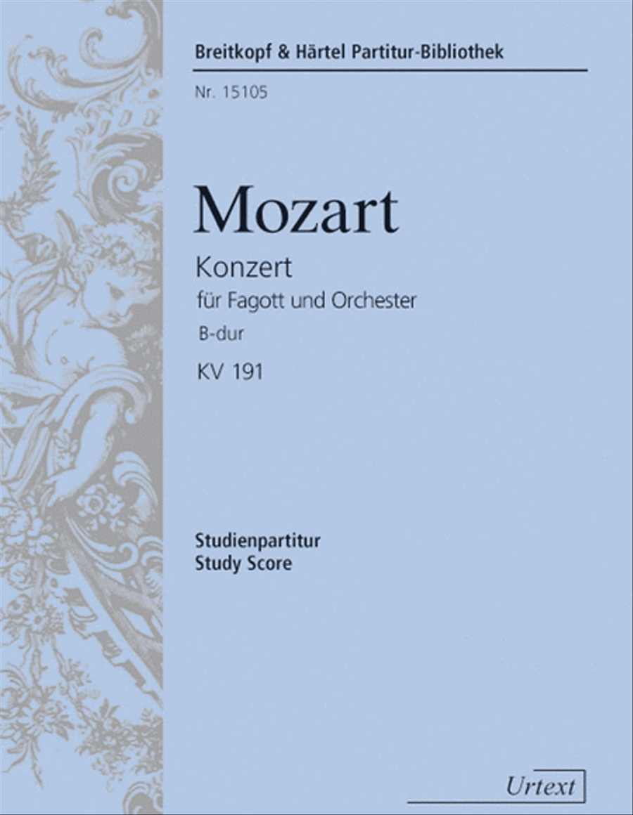 Bassoon Concerto in B flat major K. 191 (186e) Orchestra scores gallery preview page 1