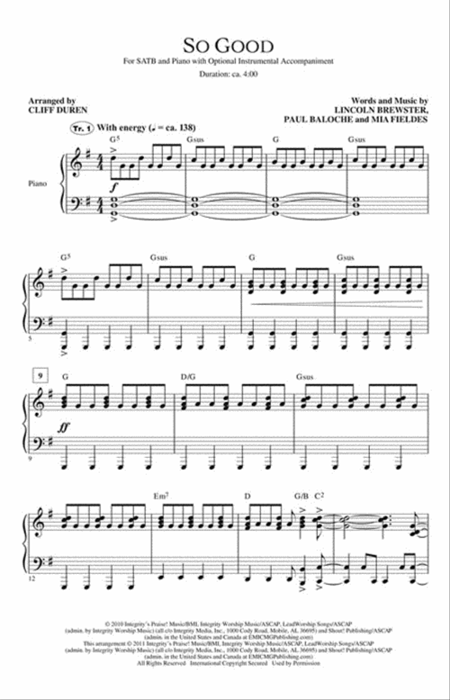 So Good 4-Part scores gallery preview page 2