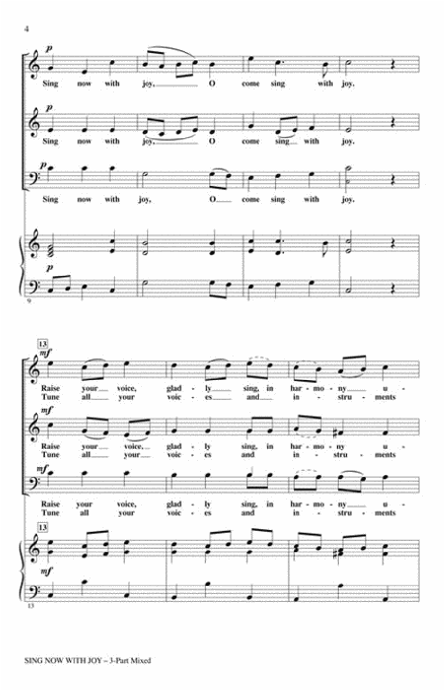 Sing Now with Joy Sing Now with Joy 3-Part scores gallery preview page 3
