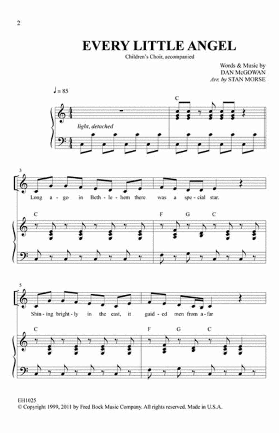 Every Little Angel Unison Choir scores gallery preview page 2