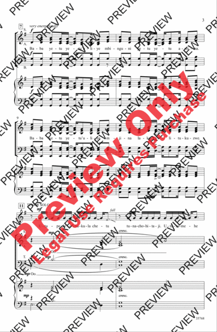Baba Yetu Baba Yetu Divisi scores gallery preview page 3