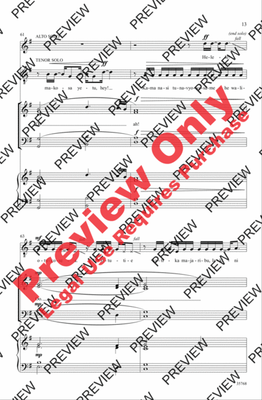Baba Yetu Baba Yetu Divisi scores gallery preview page 13