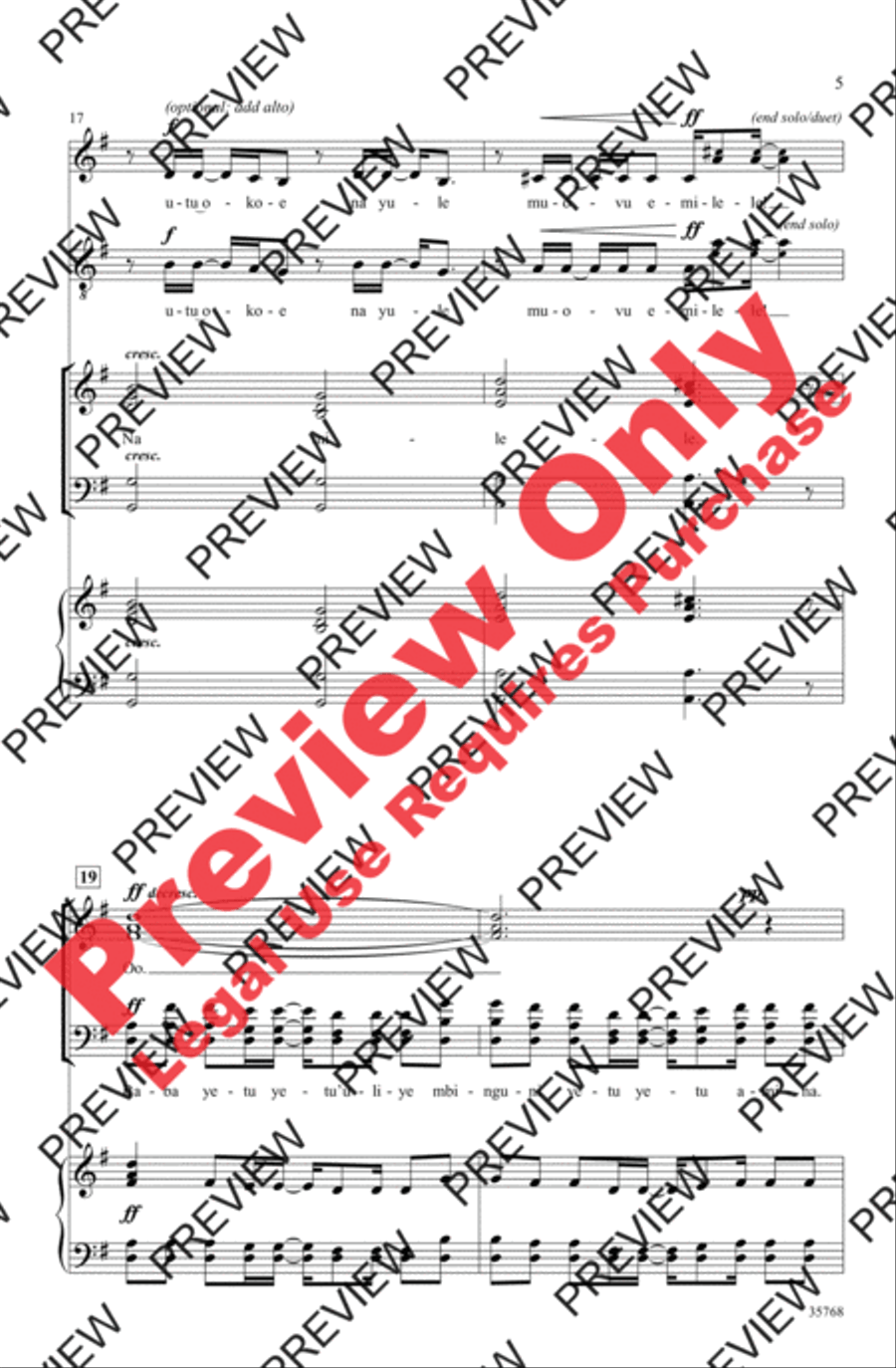 Baba Yetu Baba Yetu Divisi scores gallery preview page 5