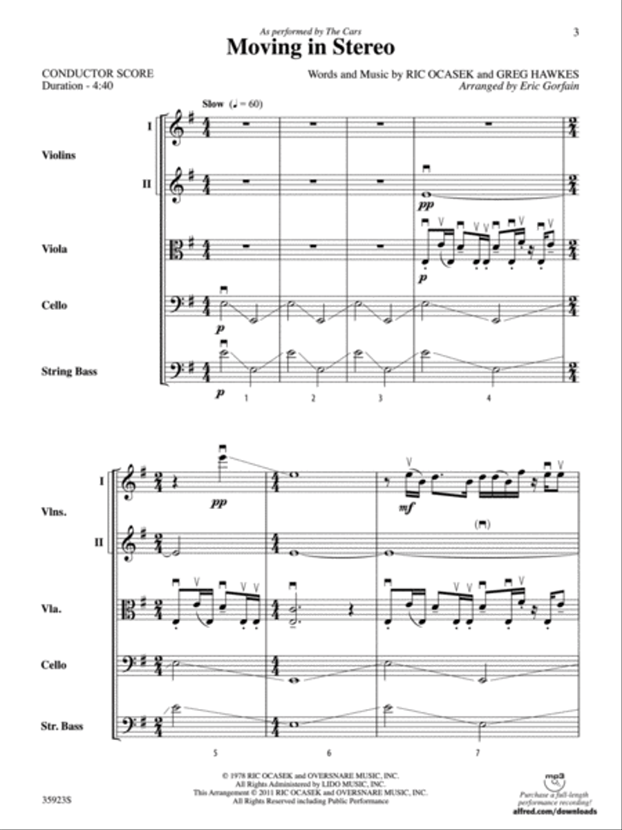 Moving in Stereo String Orchestra scores gallery preview page 2