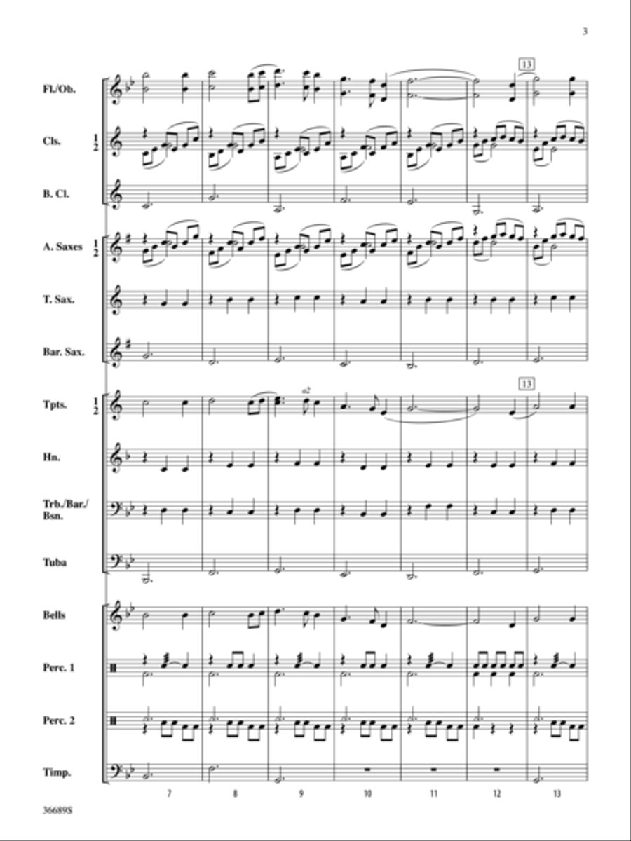 Two Irish Folk Songs Concert Band scores gallery preview page 3