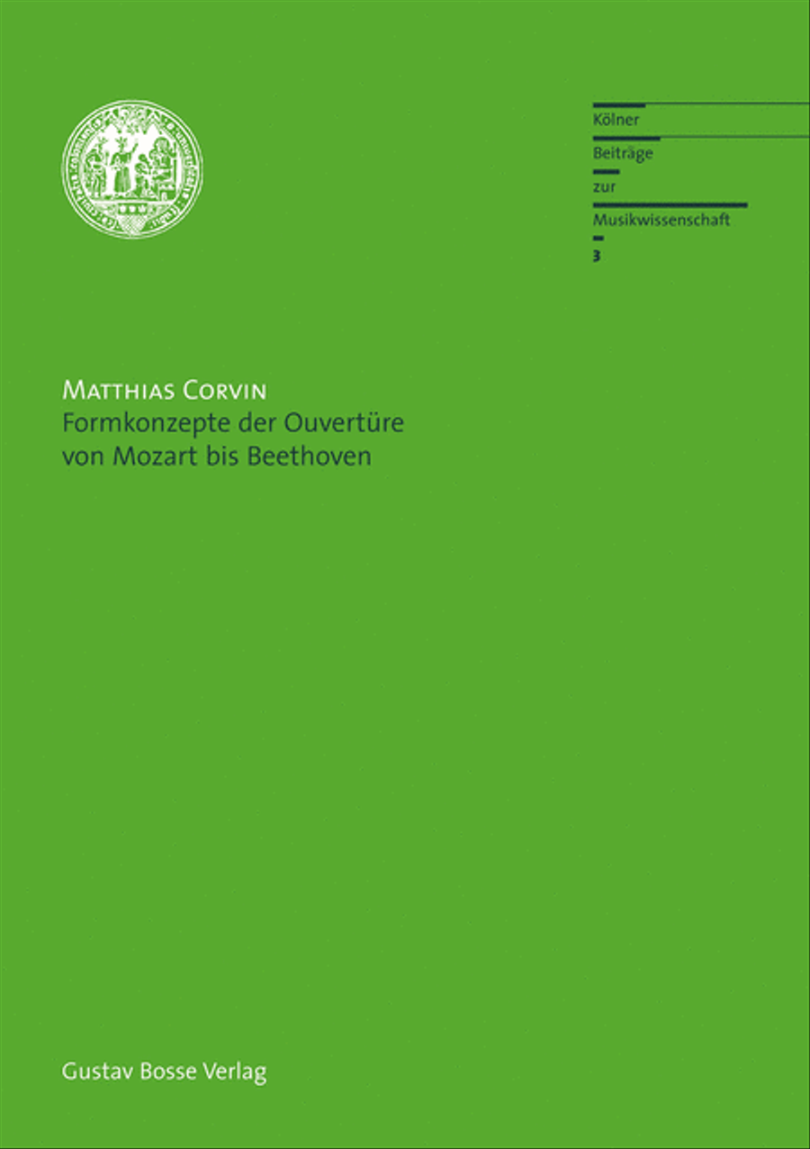 Formkonzepte der Ouvertüre von Mozart bis Beethoven Collection / Songbook scores gallery preview page 1