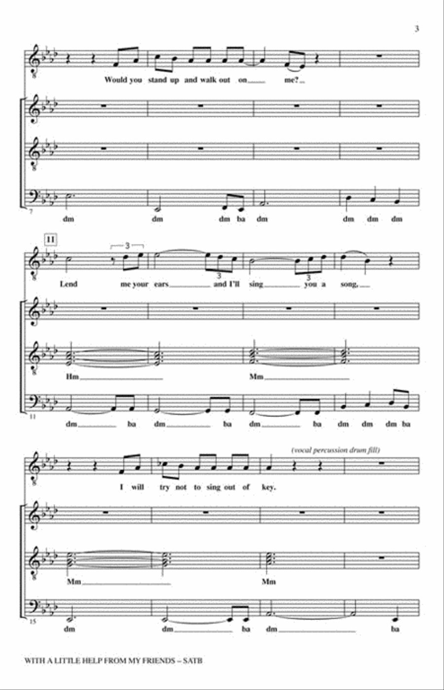 With a Little Help from My Friends Divisi scores gallery preview page 3