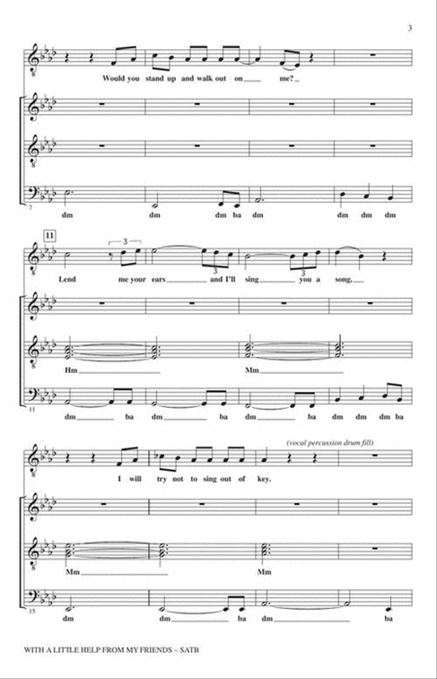 With a Little Help from My Friends Divisi scores gallery preview page 4