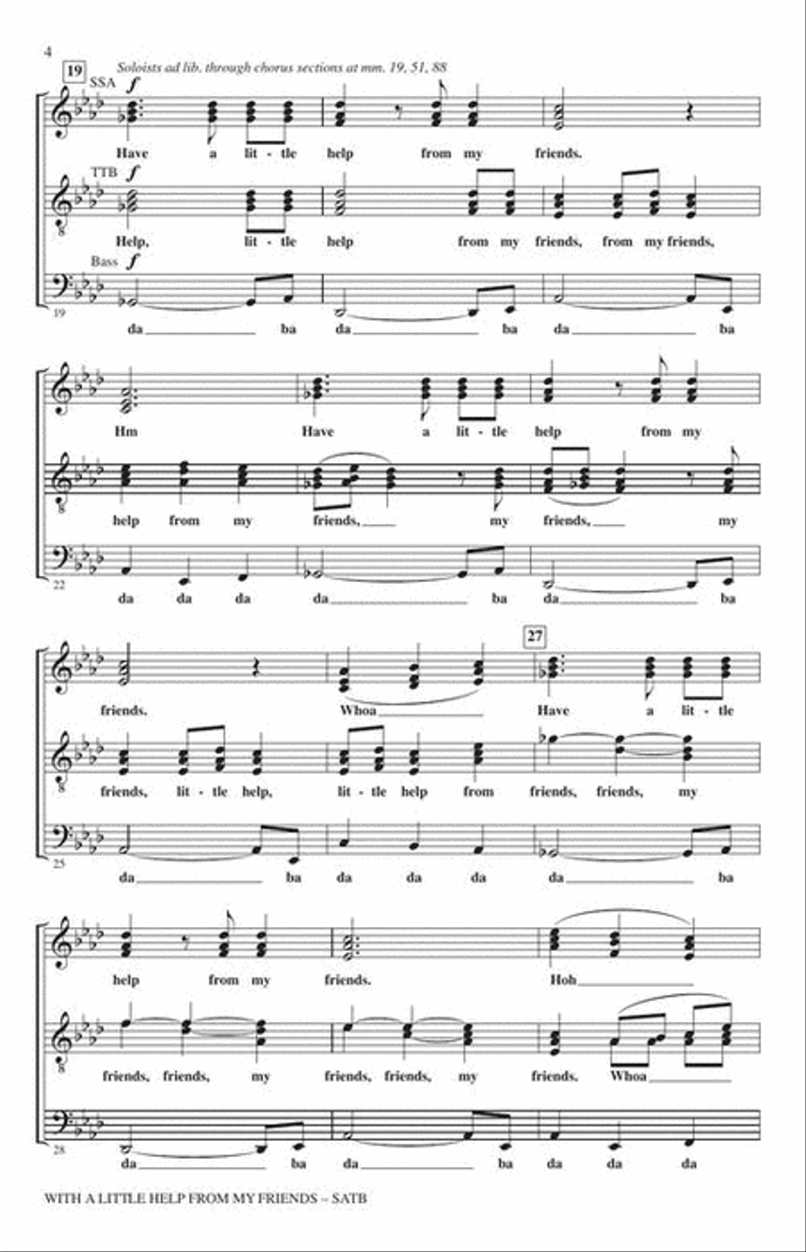 With a Little Help from My Friends Divisi scores gallery preview page 5