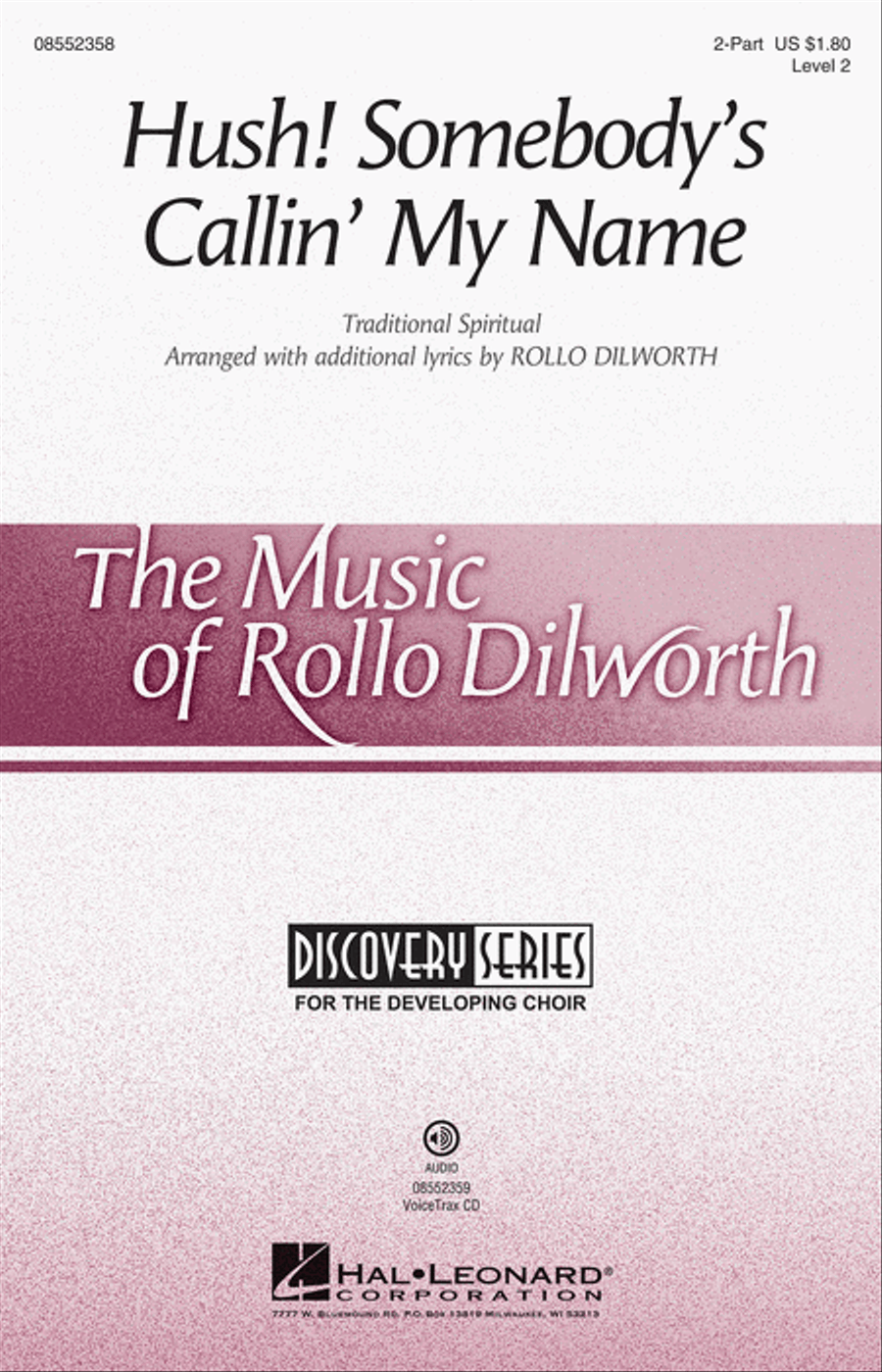 Hush! Somebody's Callin' My Name Choir scores gallery preview page 1