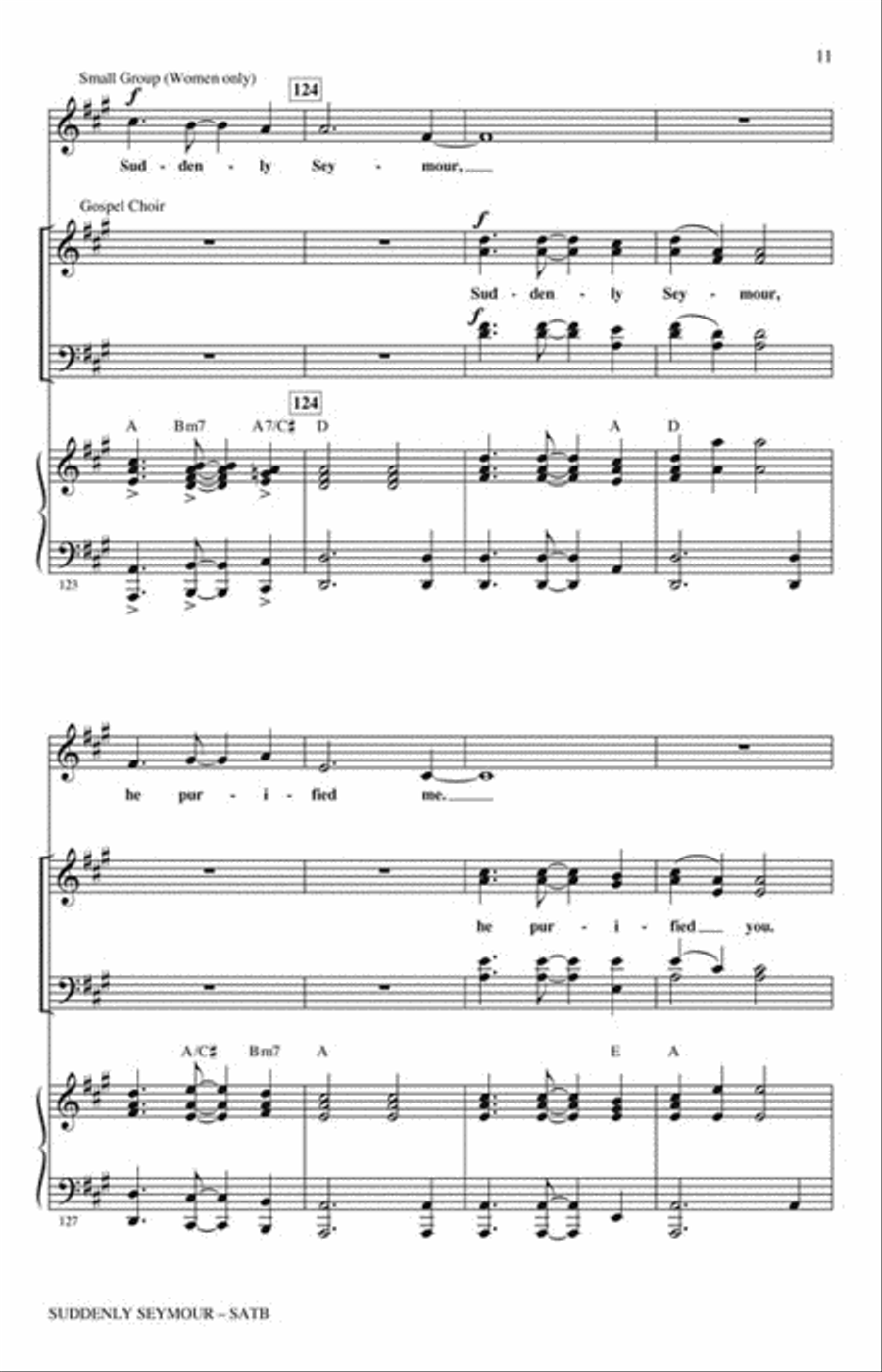 Suddenly Seymour Suddenly Seymour 4-Part scores gallery preview page 2