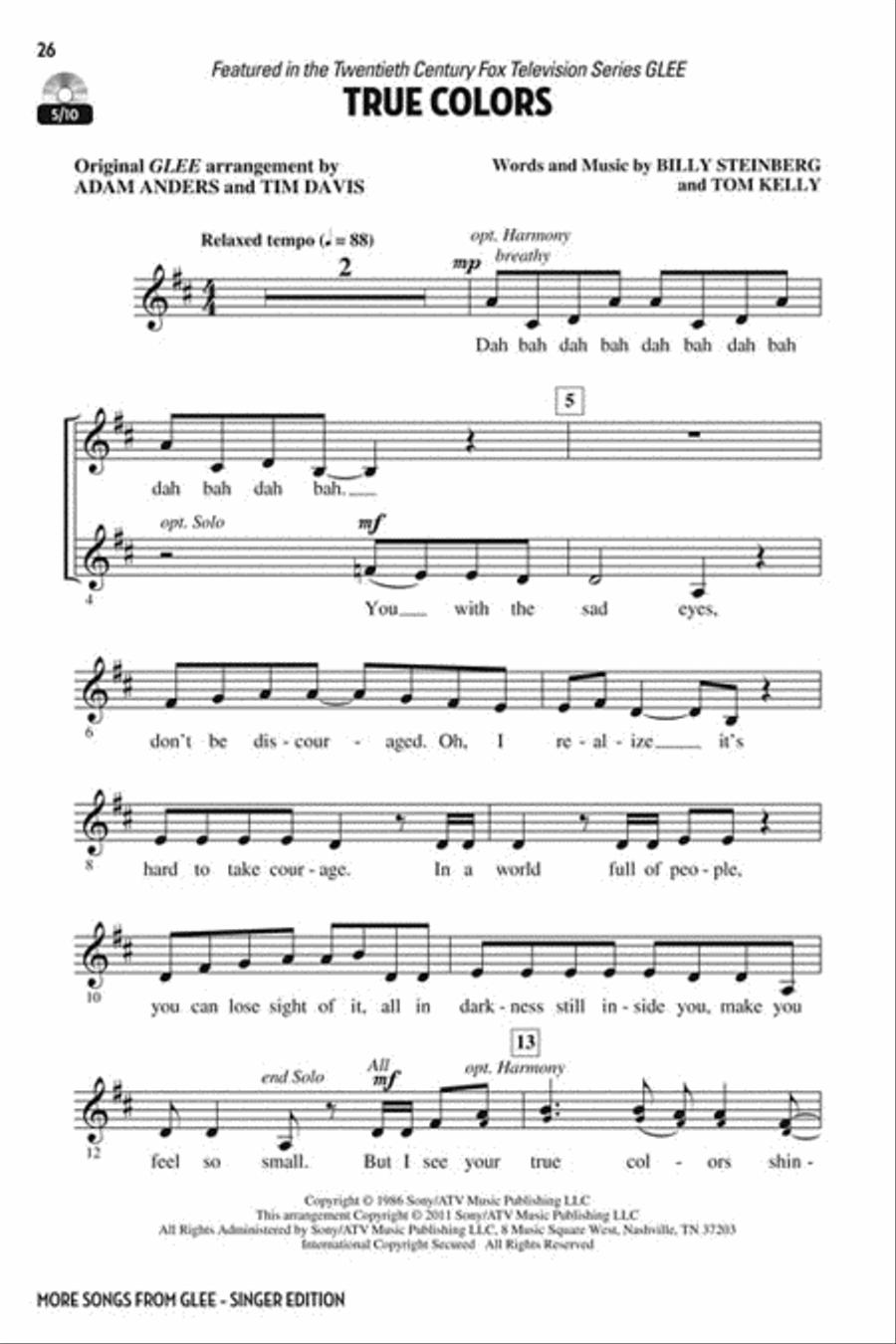 Let's All Sing... More Songs from Glee Choir scores gallery preview page 5