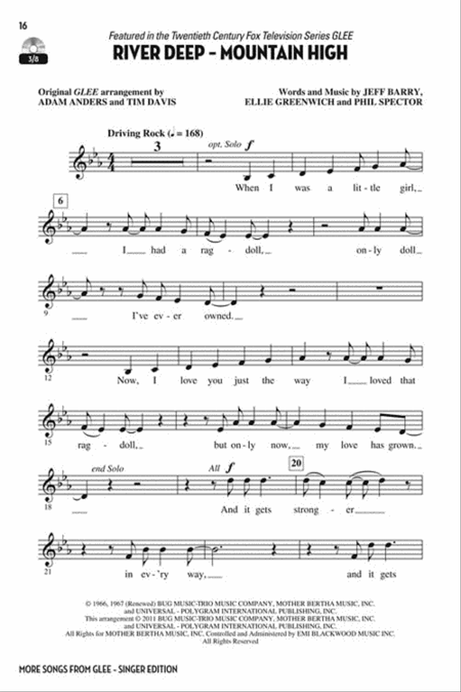 Let's All Sing... More Songs from Glee Choir scores gallery preview page 7