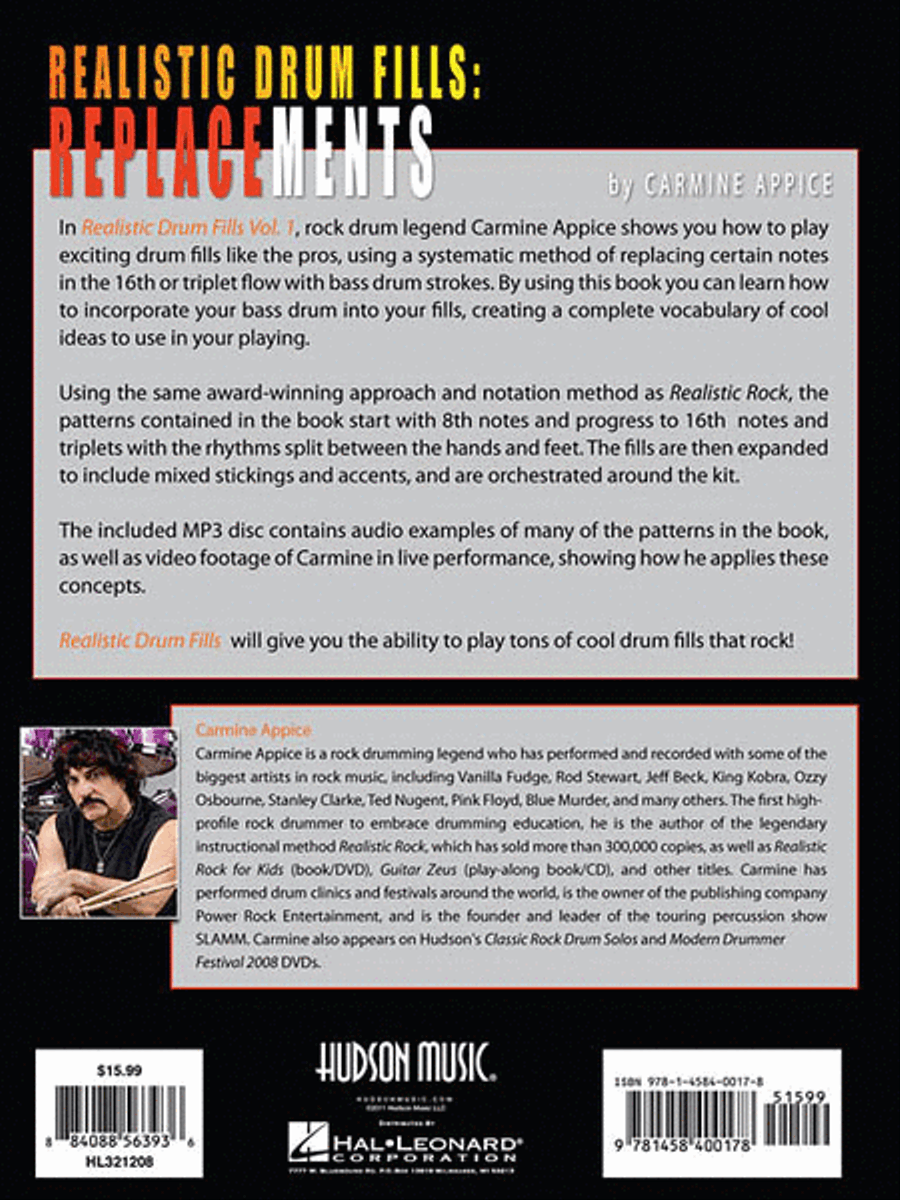 Carmine Appice – Realistic Drum Fills: Replacements Percussion scores gallery preview page 2