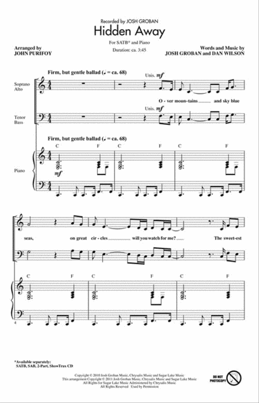 Hidden Away Hidden Away 4-Part scores gallery preview page 2