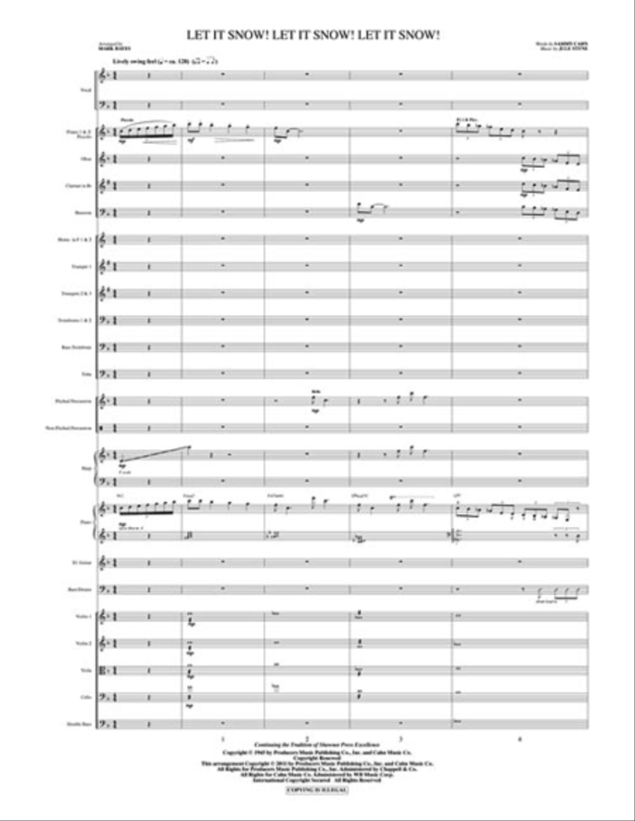 Let It Snow! Let It Snow! Let It Snow! Choir scores gallery preview page 3