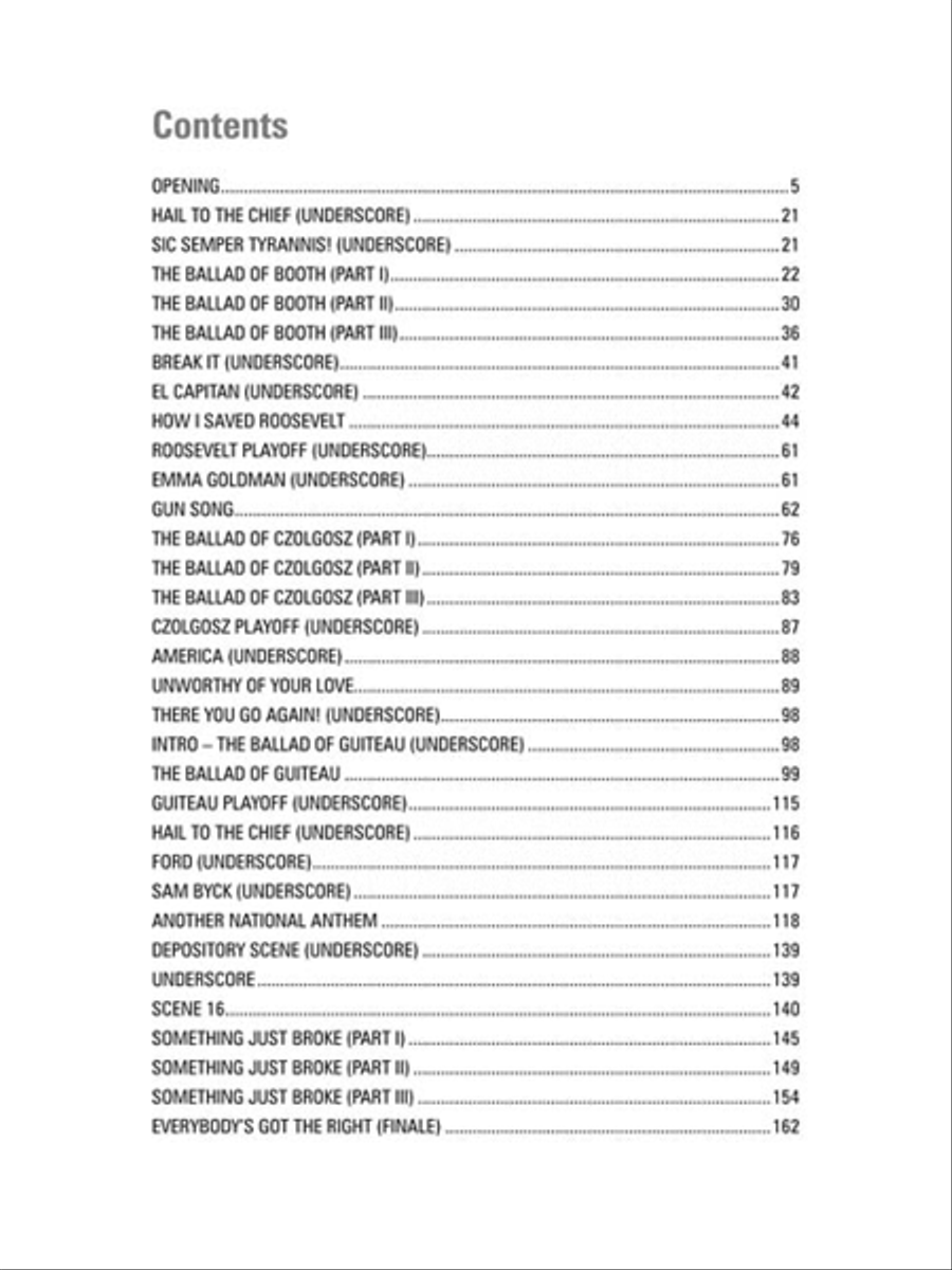 Stephen Sondheim – Assassins Voice scores gallery preview page 4