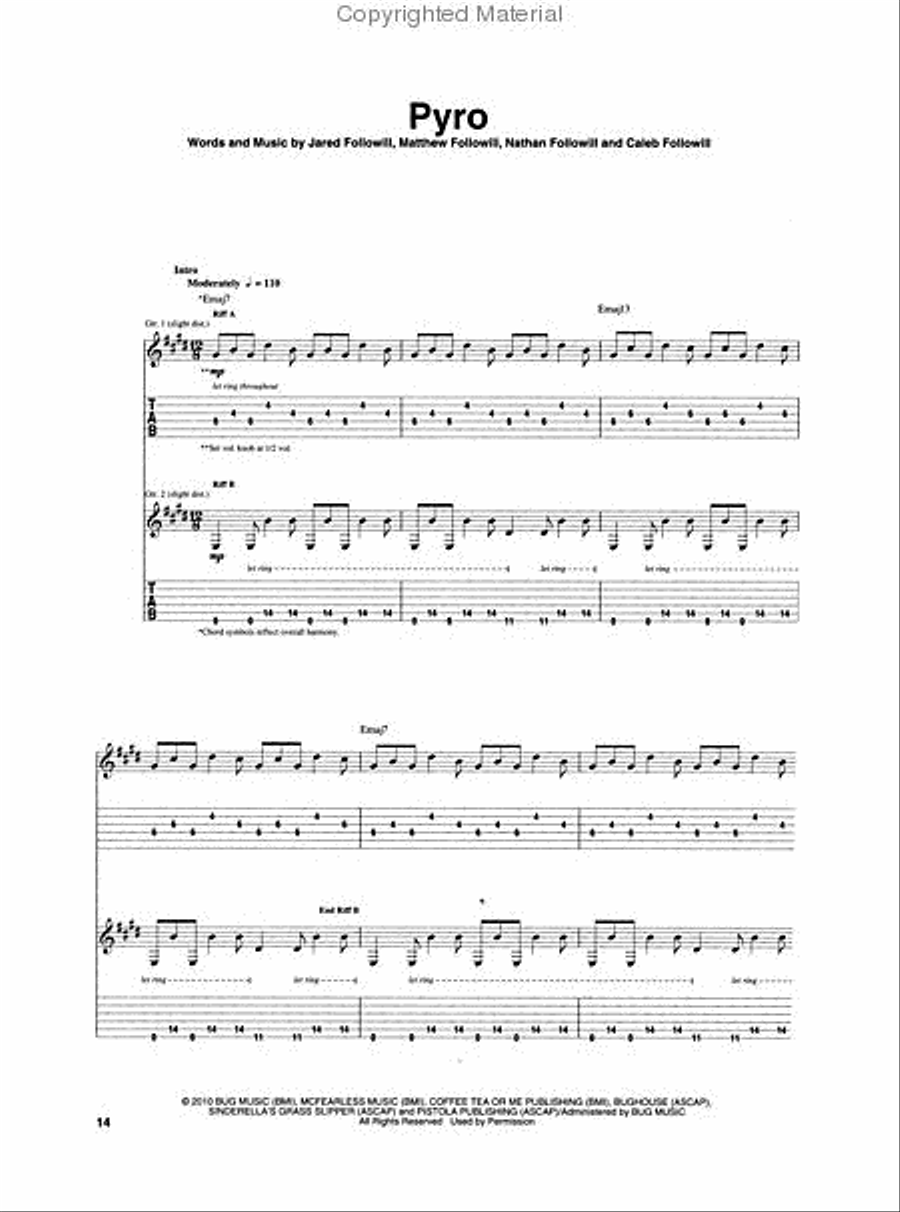 Kings of Leon - Come Around Sundown scores gallery preview page 4