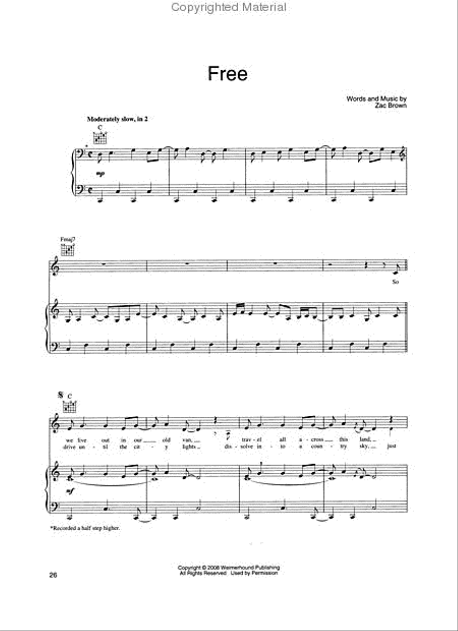 Zac Brown Band – The Foundation Piano, Vocal, Guitar scores gallery preview page 4