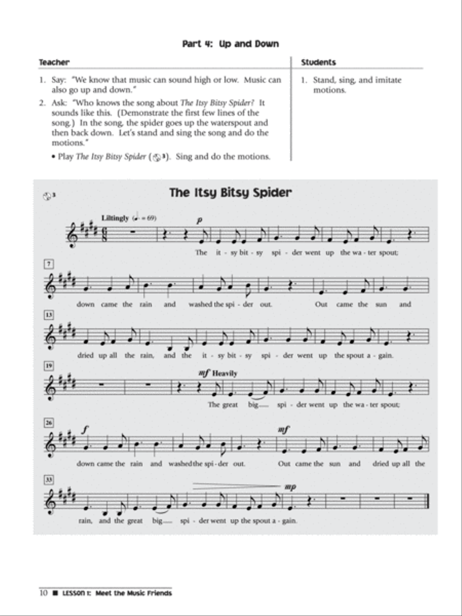Music for Little Mozarts Meet the Music Friends Piano Method scores gallery preview page 2