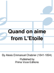 Quand on aime from L'Etoile
