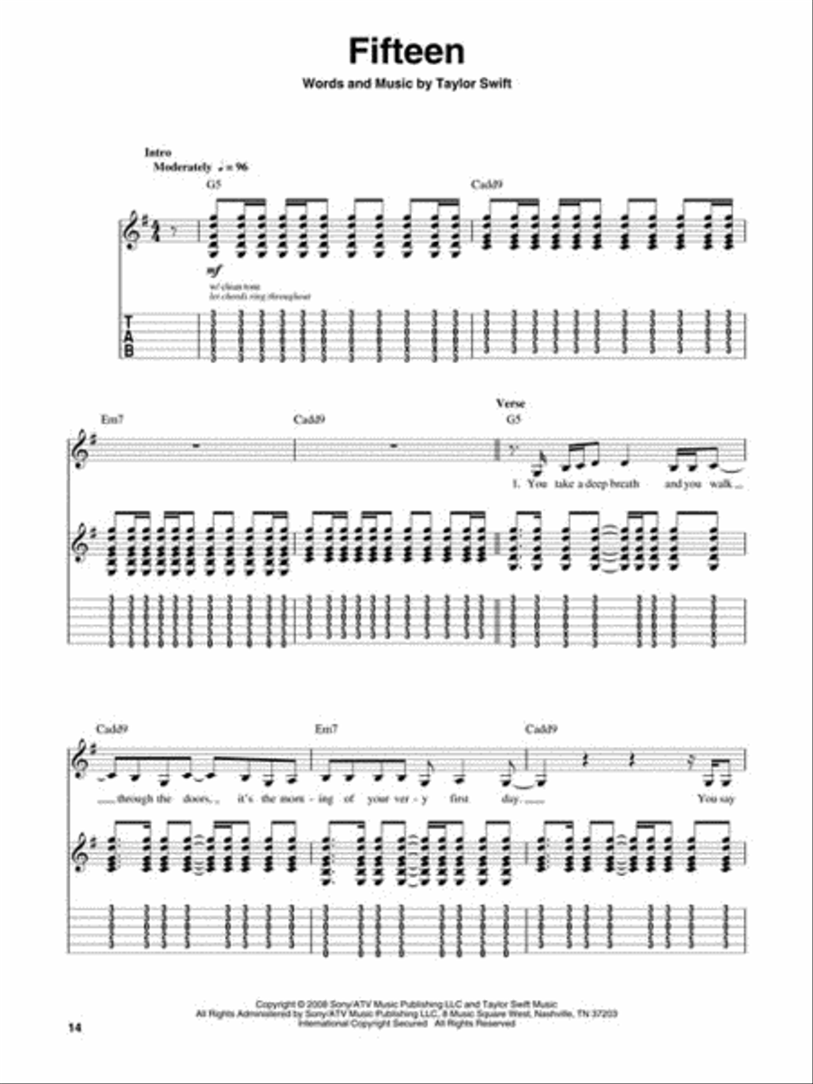 Taylor Swift Electric Guitar scores gallery preview page 4