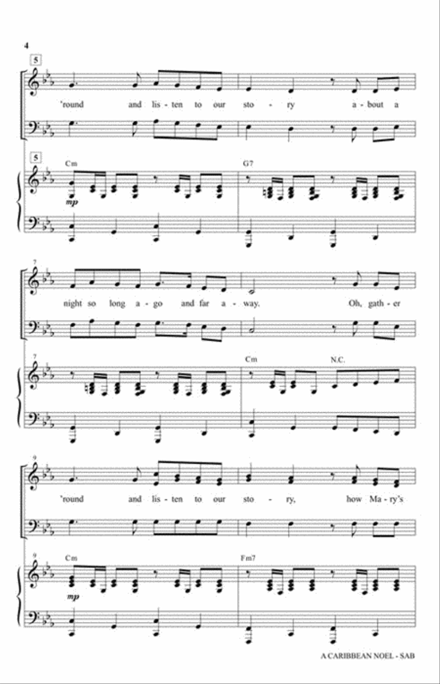 A Caribbean Noel A Caribbean Noel 3-Part scores gallery preview page 3