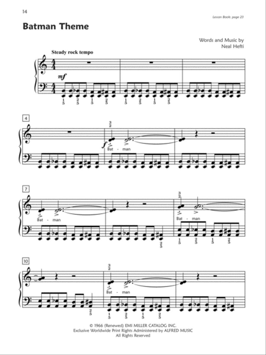 Premier Piano Course Pop and Movie Hits, Book 4 Piano Method scores gallery preview page 4