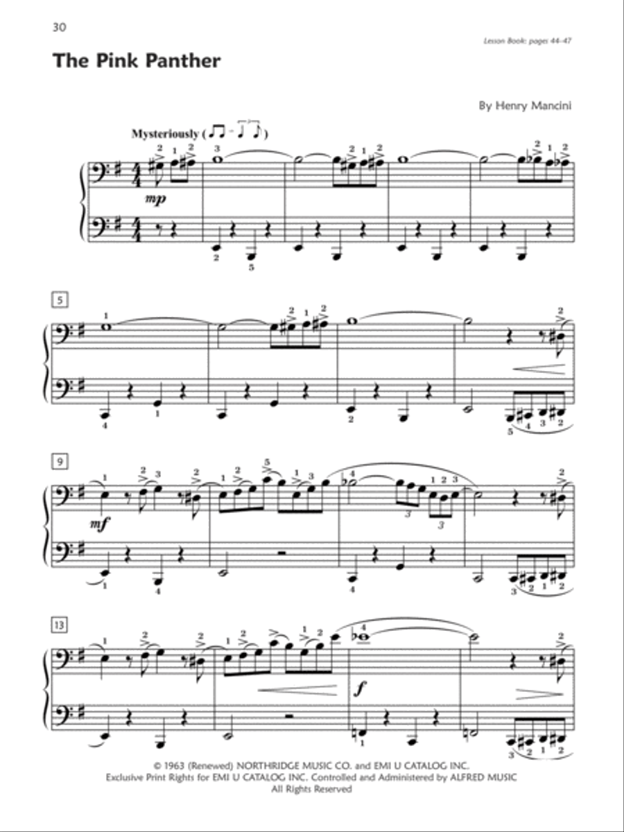 Premier Piano Course Pop and Movie Hits, Book 4 Piano Method scores gallery preview page 6