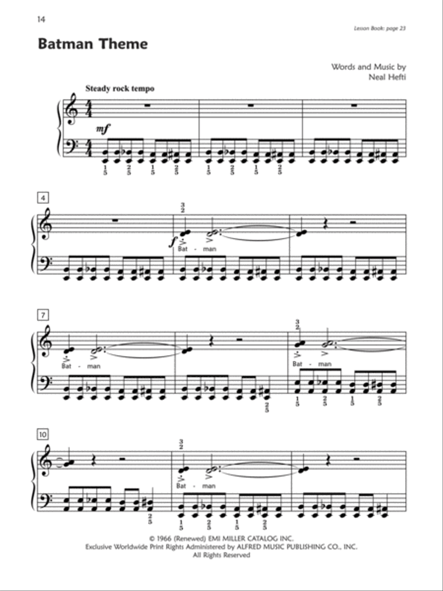 Premier Piano Course Pop and Movie Hits, Book 4 Piano Method scores gallery preview page 8