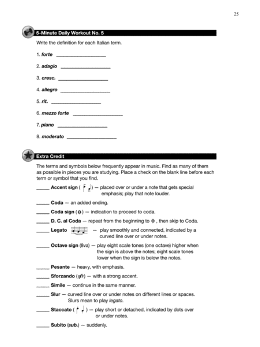 Theory for Busy Teens, Book A Piano Method scores gallery preview page 5