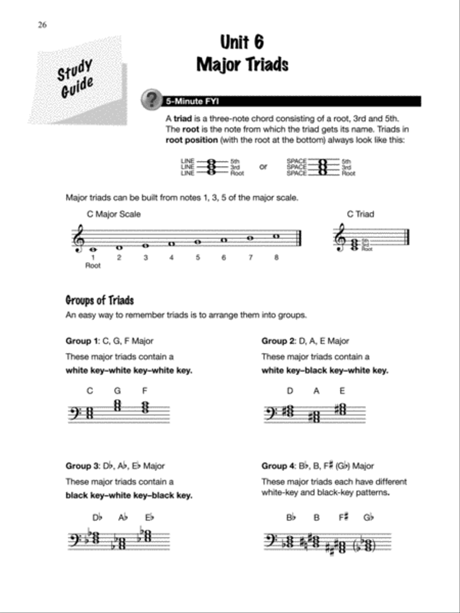 Theory for Busy Teens, Book A Piano Method scores gallery preview page 6
