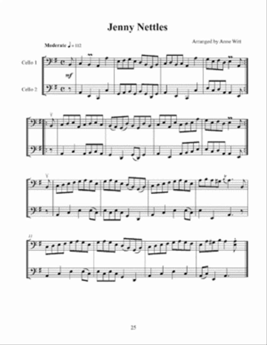 Scottish Melodies for Two Cellos Voice scores gallery preview page 3