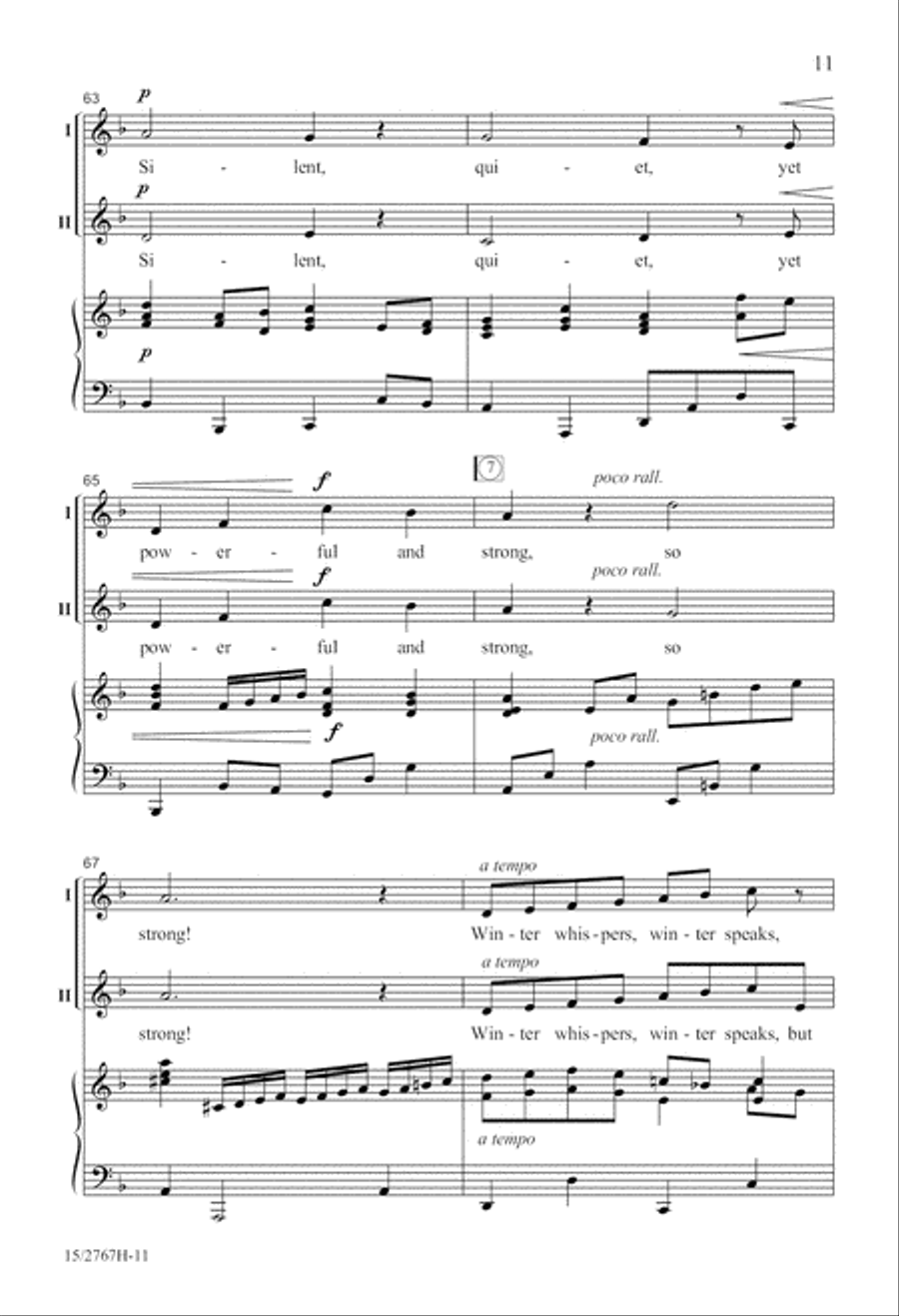 Winter Sings Winter Sings 2-Part scores gallery preview page 12