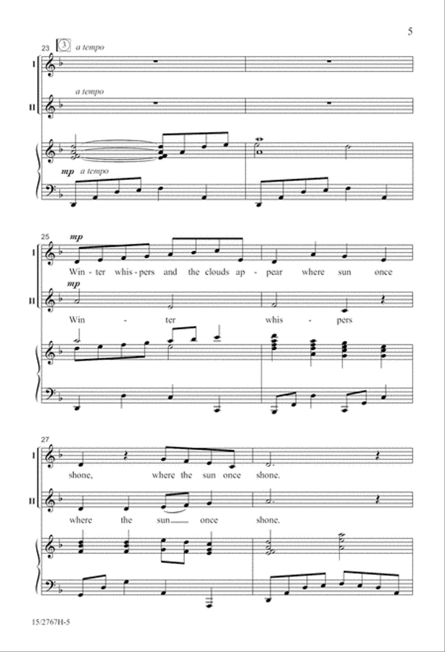 Winter Sings Winter Sings 2-Part scores gallery preview page 6