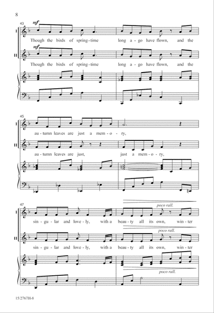 Winter Sings Winter Sings 2-Part scores gallery preview page 9