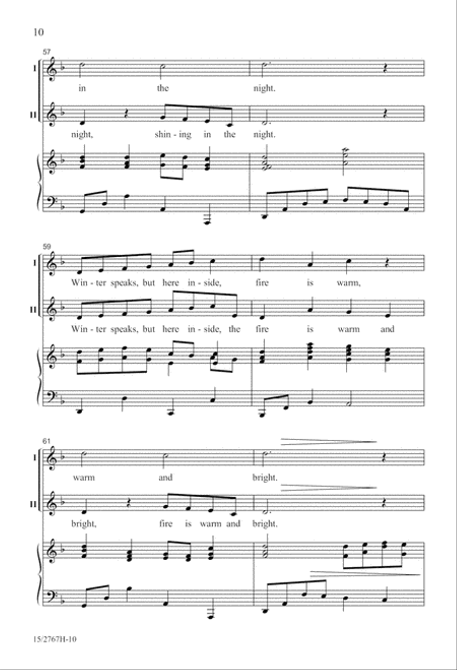 Winter Sings Winter Sings 2-Part scores gallery preview page 11