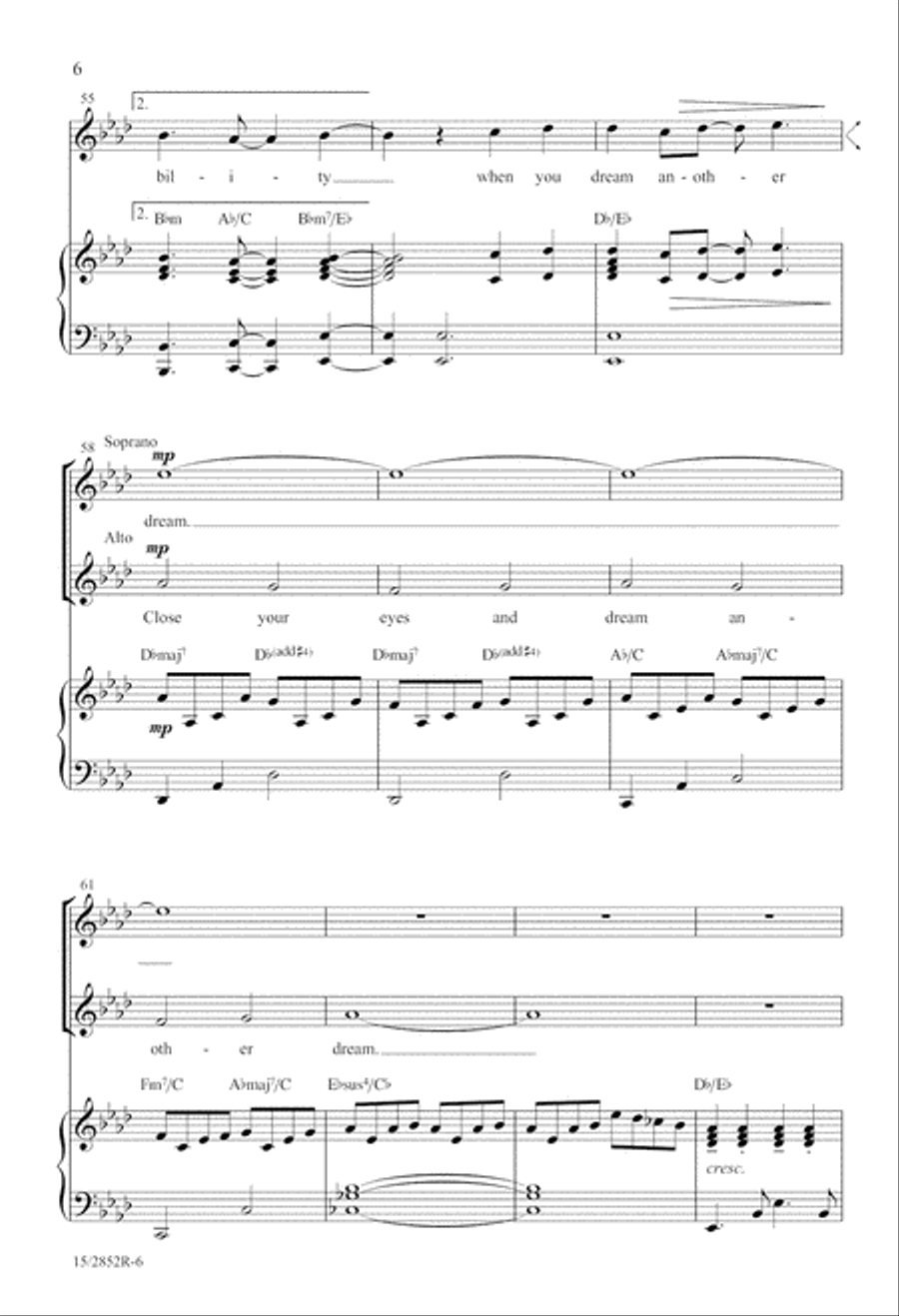 Dream Another Dream Dream Another Dream SA scores gallery preview page 7