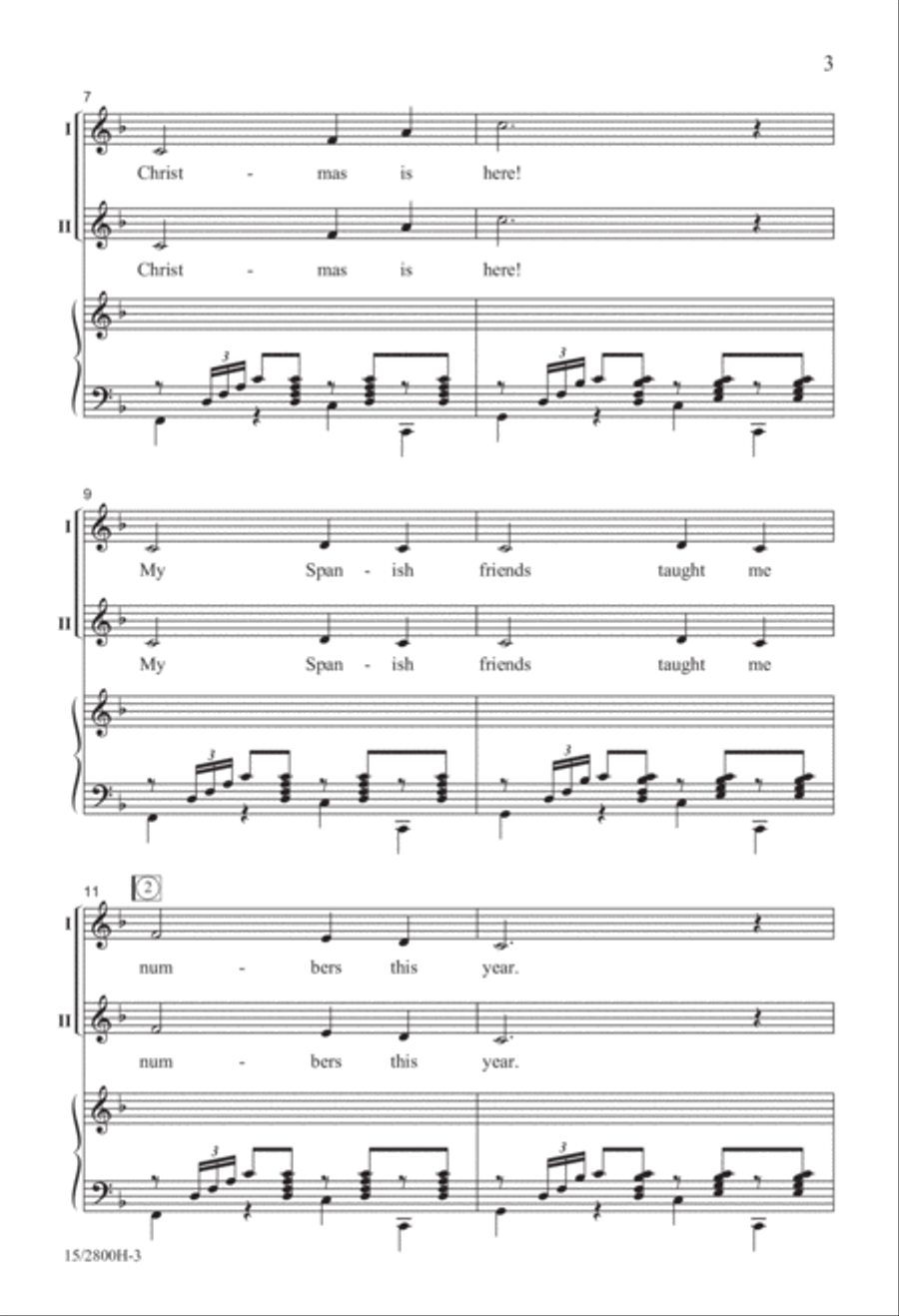 Ten Days and Counting! 2-Part scores gallery preview page 4