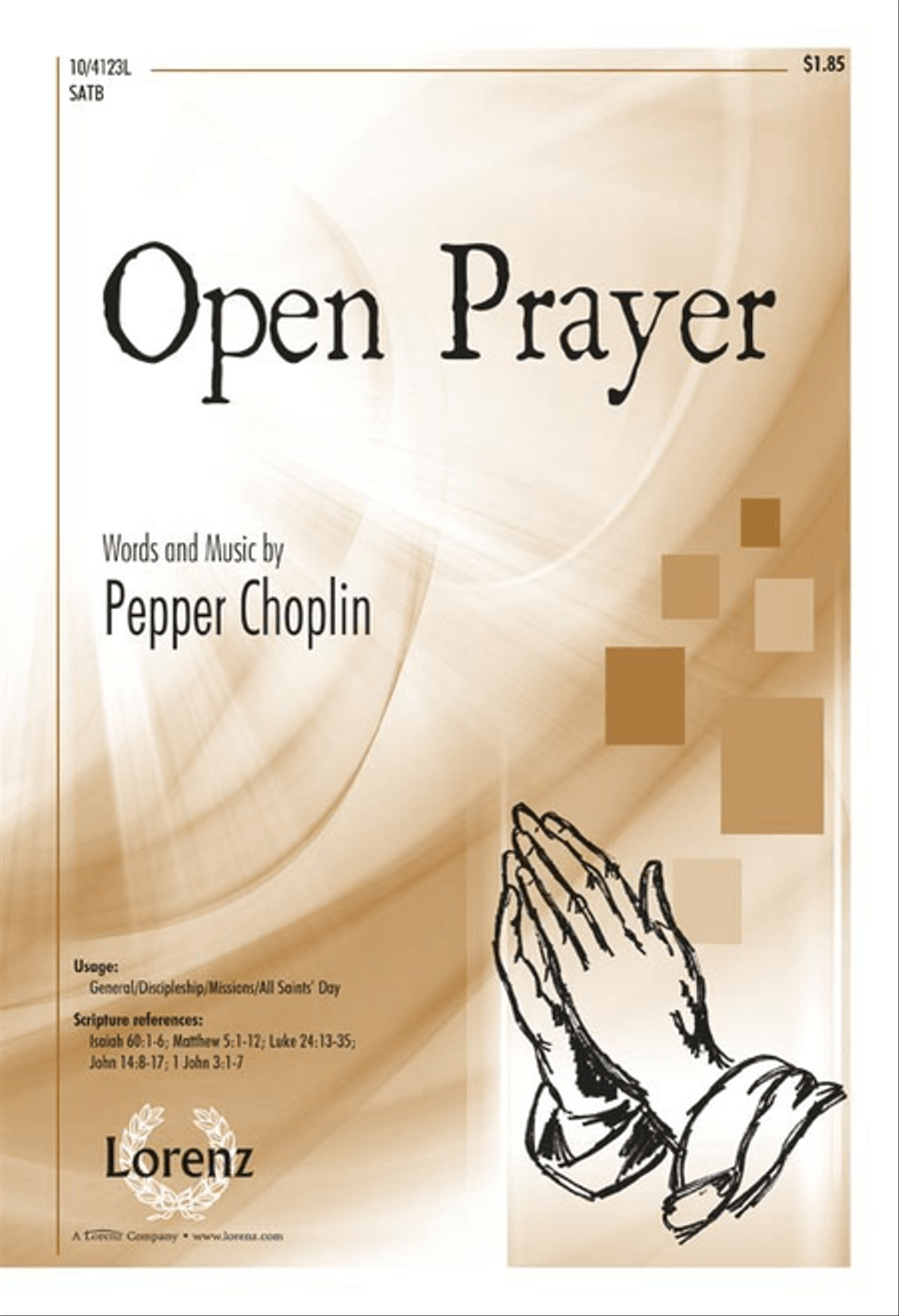 Open Prayer Open Prayer 4-Part scores gallery preview page 1