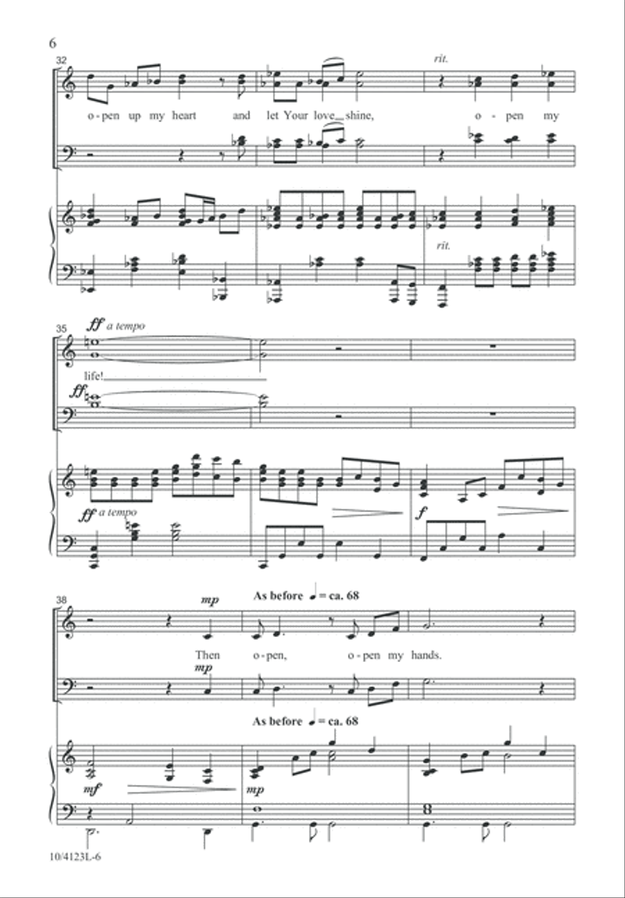 Open Prayer Open Prayer 4-Part scores gallery preview page 7