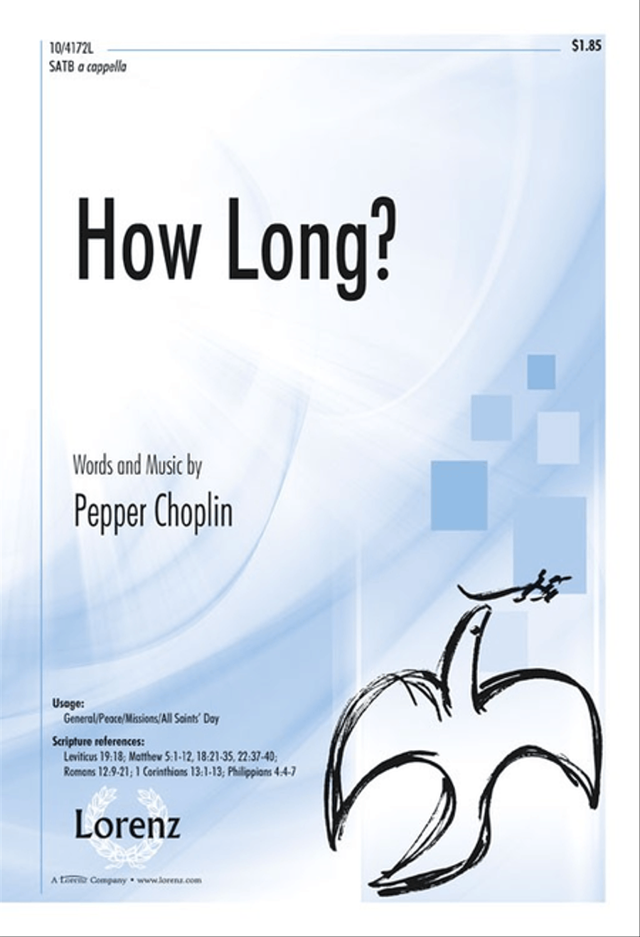 How Long? How Long? 4-Part scores gallery preview page 1