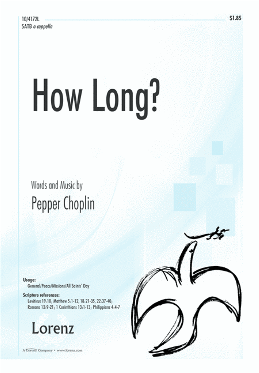 How Long? How Long? 4-Part scores gallery preview page 2