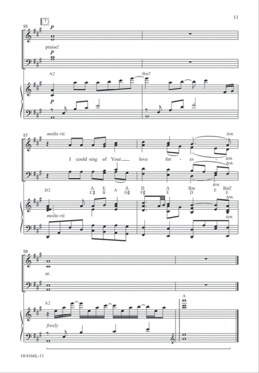 I Could Sing of Your Love Forever 4-Part scores gallery preview page 12