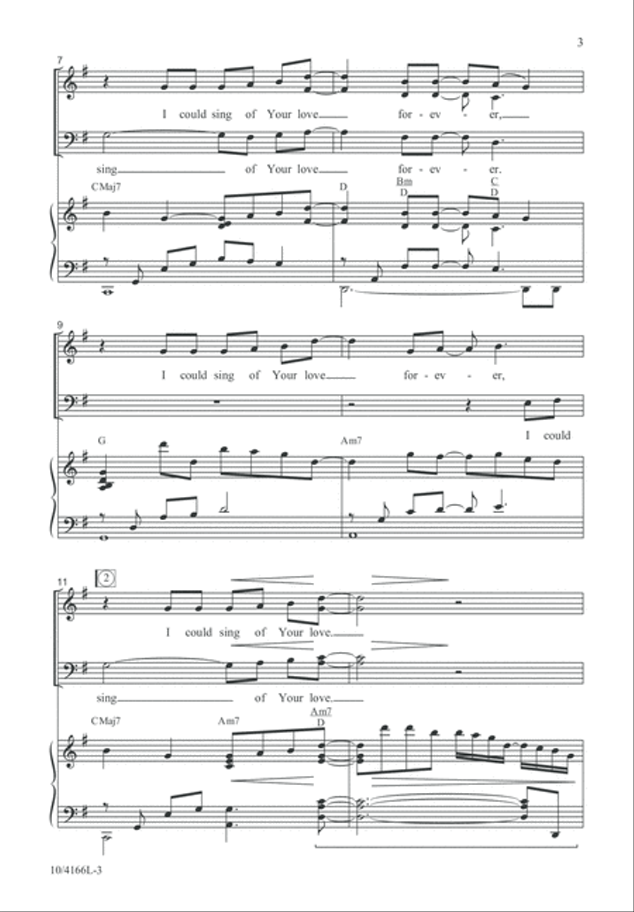 I Could Sing of Your Love Forever 4-Part scores gallery preview page 4