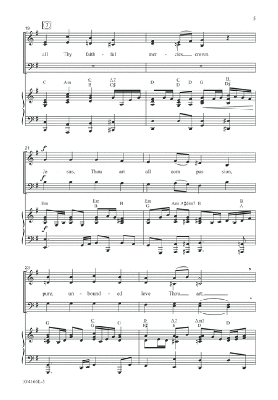 I Could Sing of Your Love Forever 4-Part scores gallery preview page 6