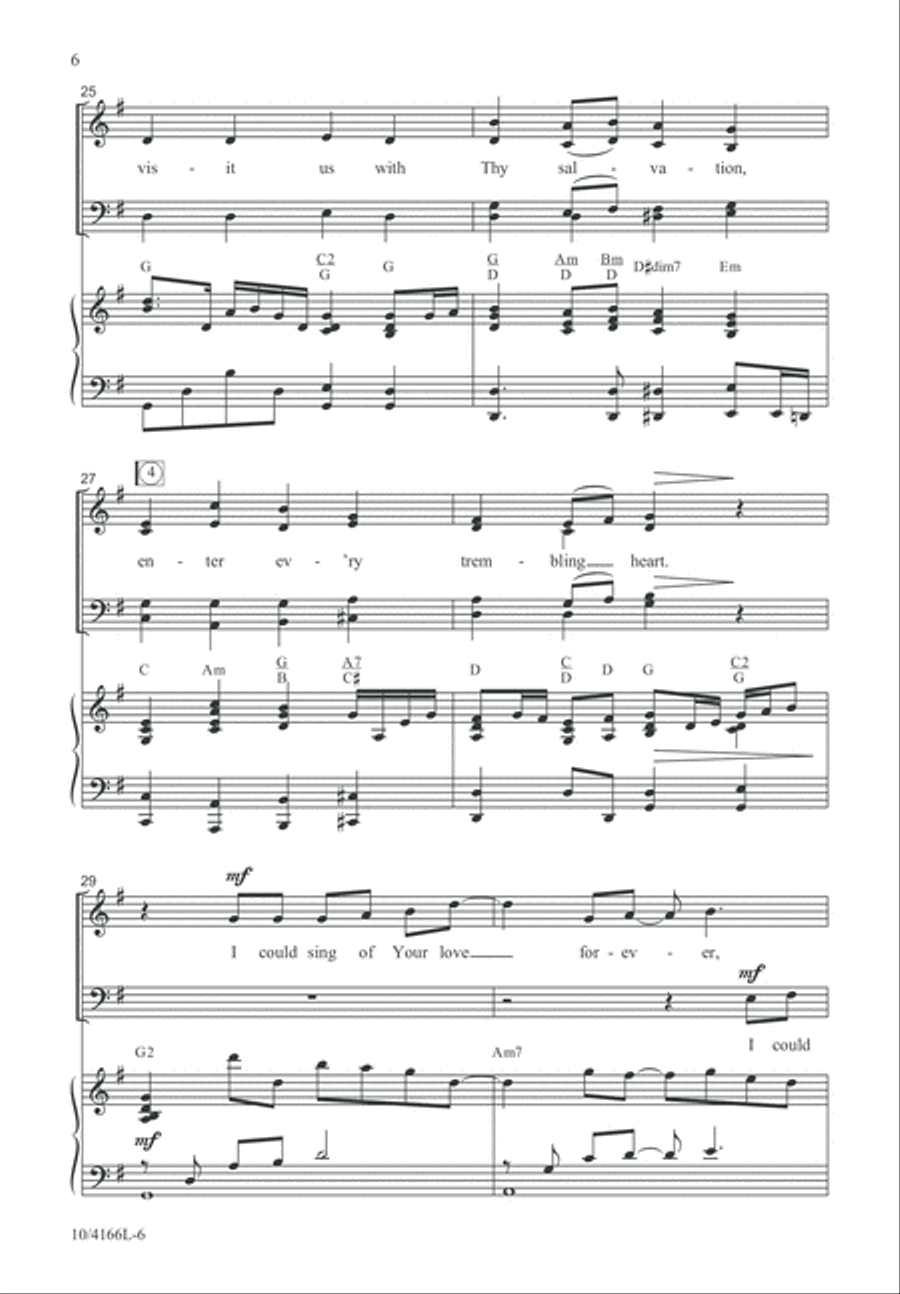 I Could Sing of Your Love Forever 4-Part scores gallery preview page 7