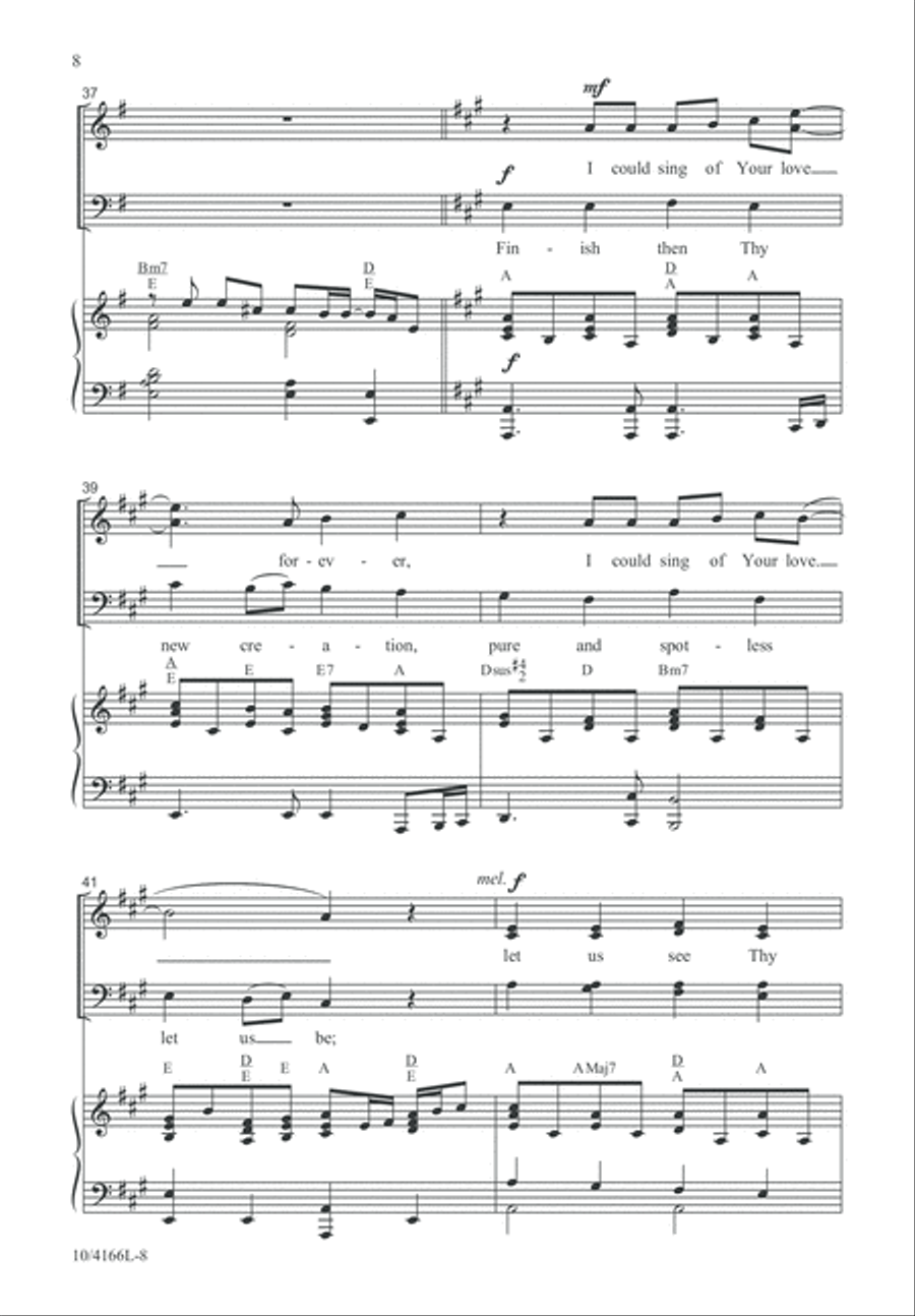 I Could Sing of Your Love Forever 4-Part scores gallery preview page 9